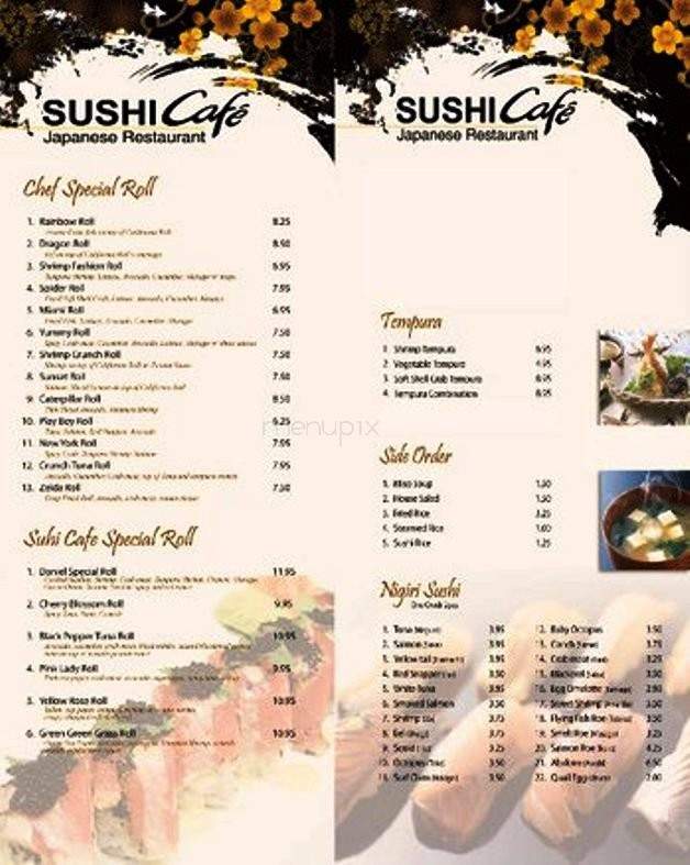Sushi Cafe - Montgomery, AL menu_pic