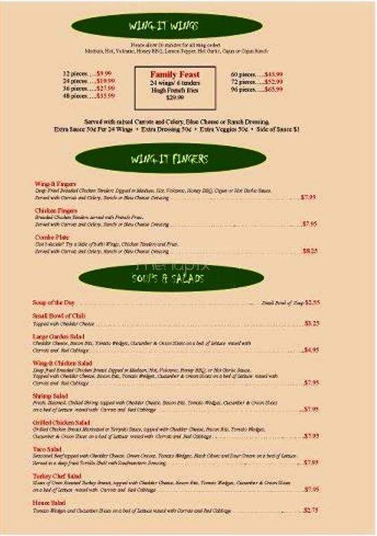 Wing-It - Jacksonville, FL menu_pic