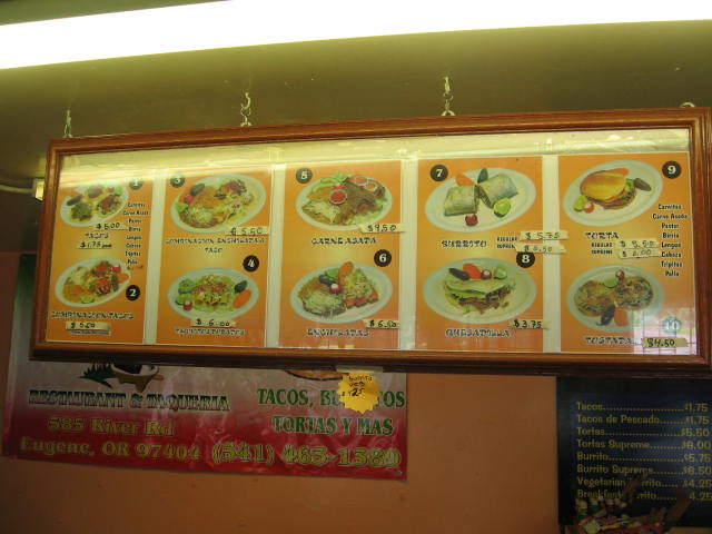 Las Morenas Taqueria - Eugene, OR menu_pic