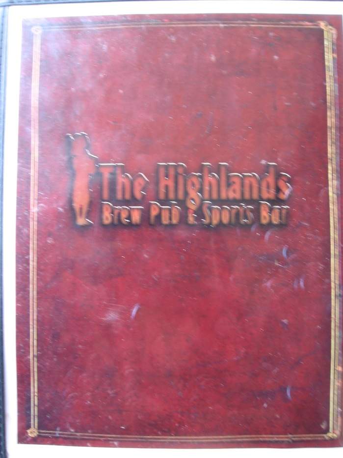 Highlands Brew Pub - Eugene, OR menu_pic