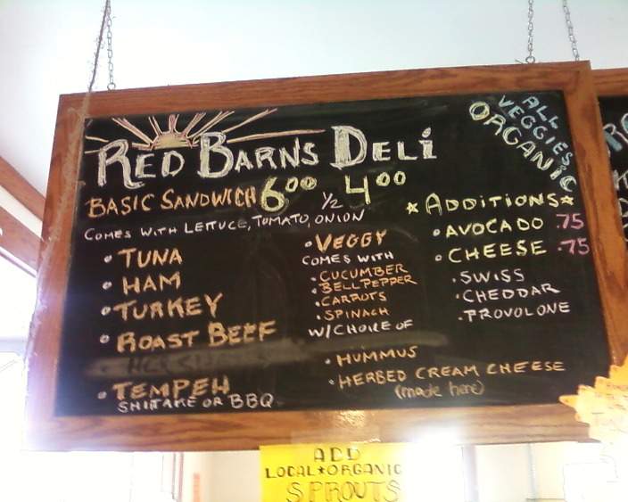 Red Barn Natural Grocery - Eugene, OR menu_pic