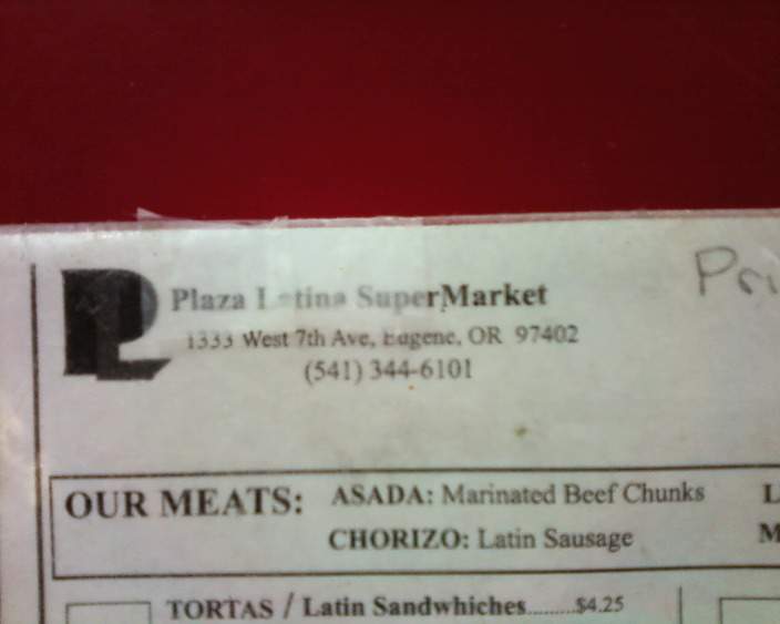 Plaza Latina SuperMarket - Eugene, OR menu_pic