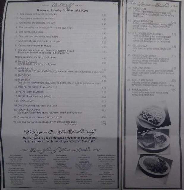 El Agave - Hammond, LA menu_pic
