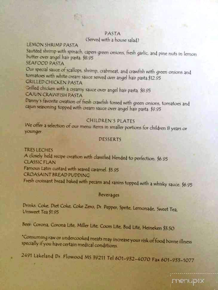 Eslava's Grille - Jackson, MS menu_pic