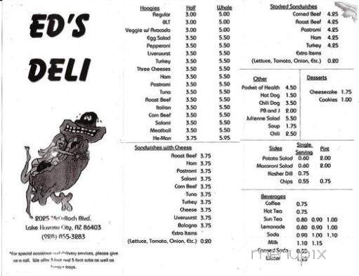 Ed's Deli - Lake Havasu City, AZ menu_pic