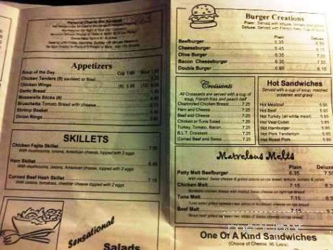 Egg Shack - Calumet Park, IL menu_pic