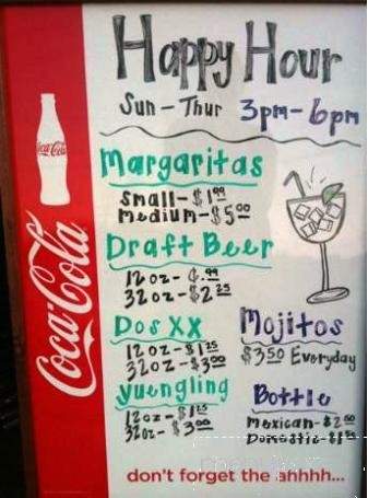 El Poblano Mexican Restaurant - Chapin, SC menu_pic