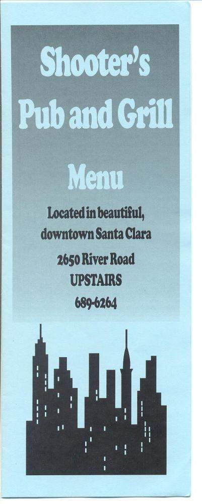 Shooter's Pub & Grill - Eugene, OR menu_pic