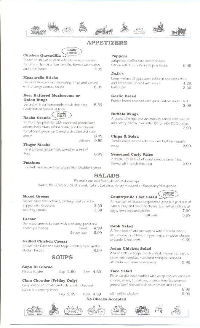 Countryside Pizza & Grill - Veneta, OR menu_pic