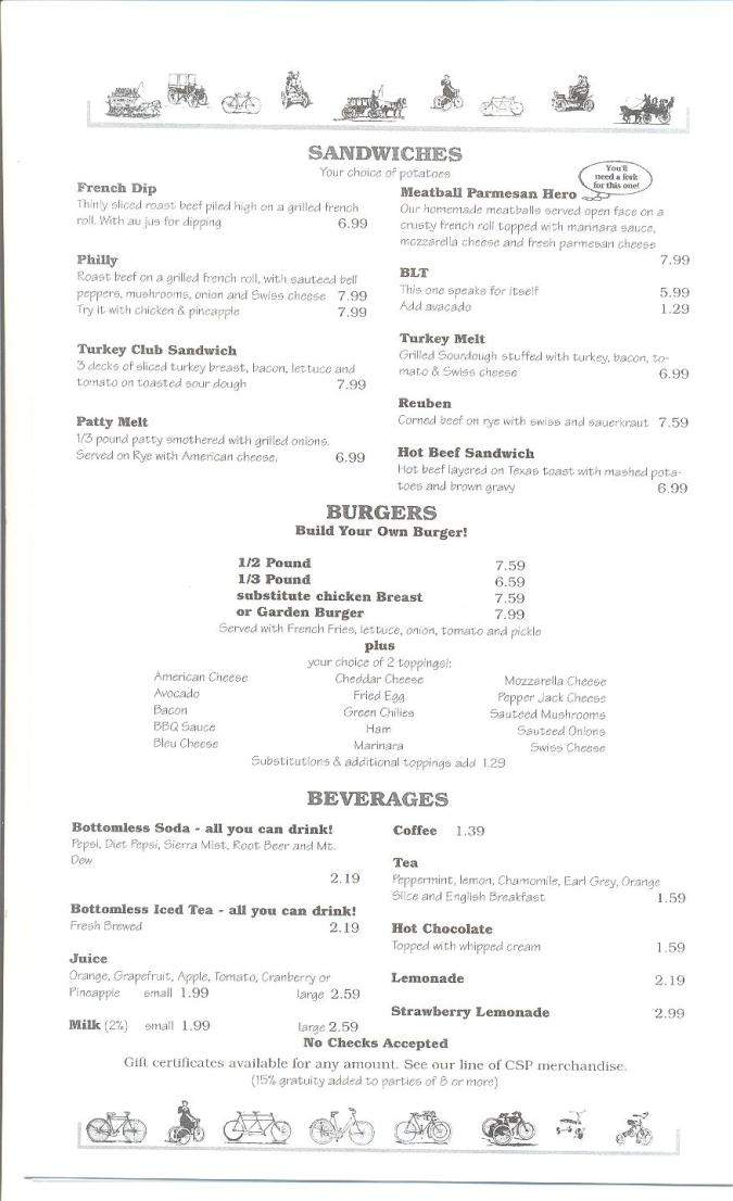 Countryside Pizza & Grill - Veneta, OR menu_pic