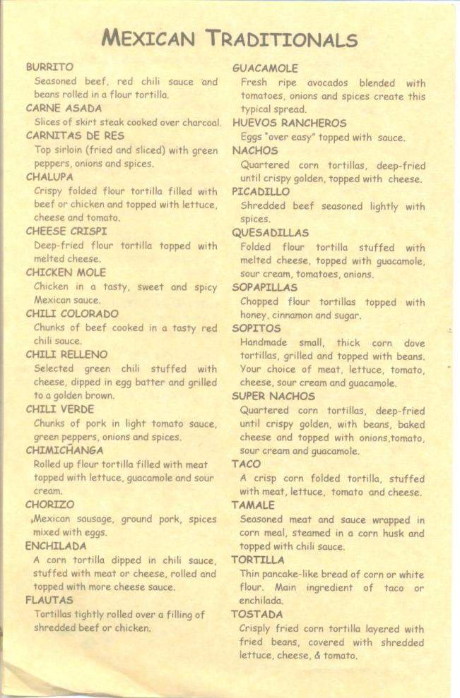 Don Juan Family Restaurant - Eugene, OR menu_pic