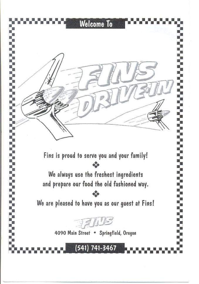 Fins Drive In - Springfield, OR menu_pic