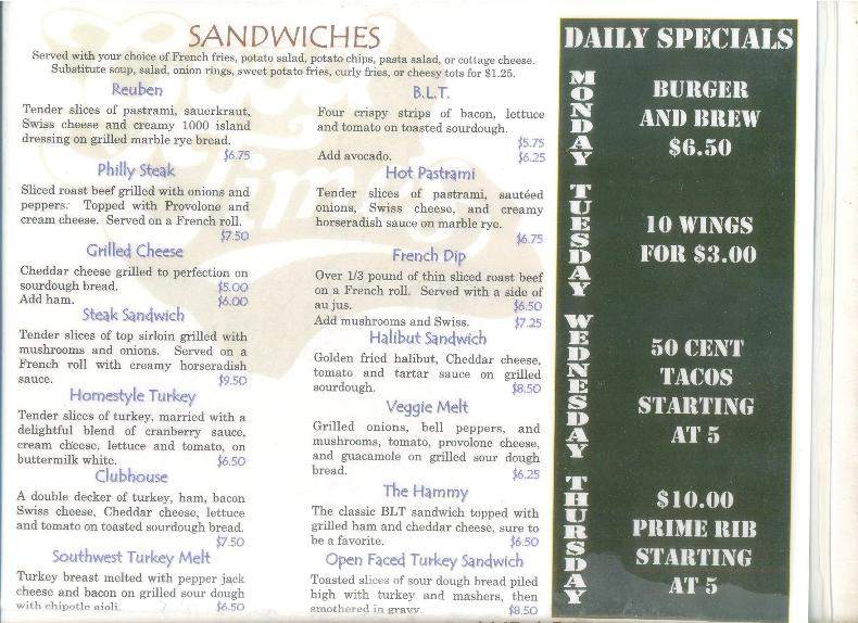 Good Times Cafe & Bar - Eugene, OR menu_pic