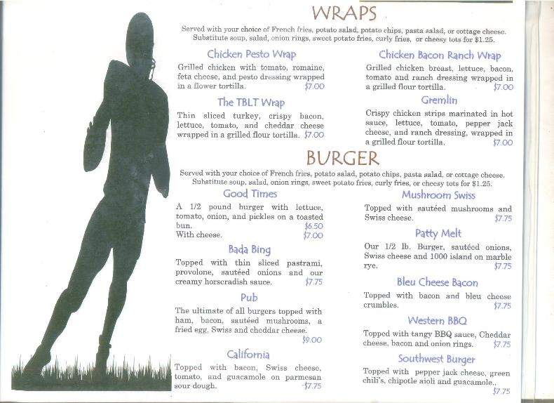 Good Times Cafe & Bar - Eugene, OR menu_pic