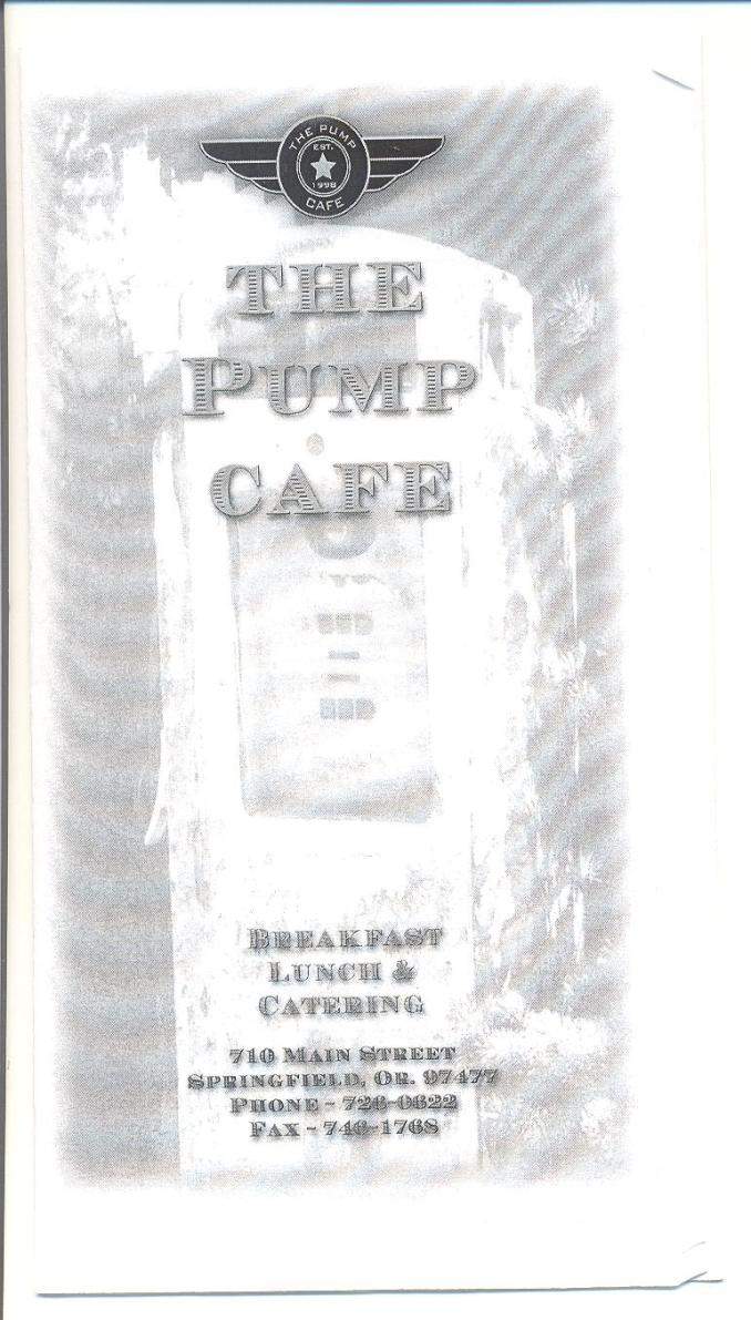 /370004284/Pump-Cafe-Springfield-OR - Springfield, OR