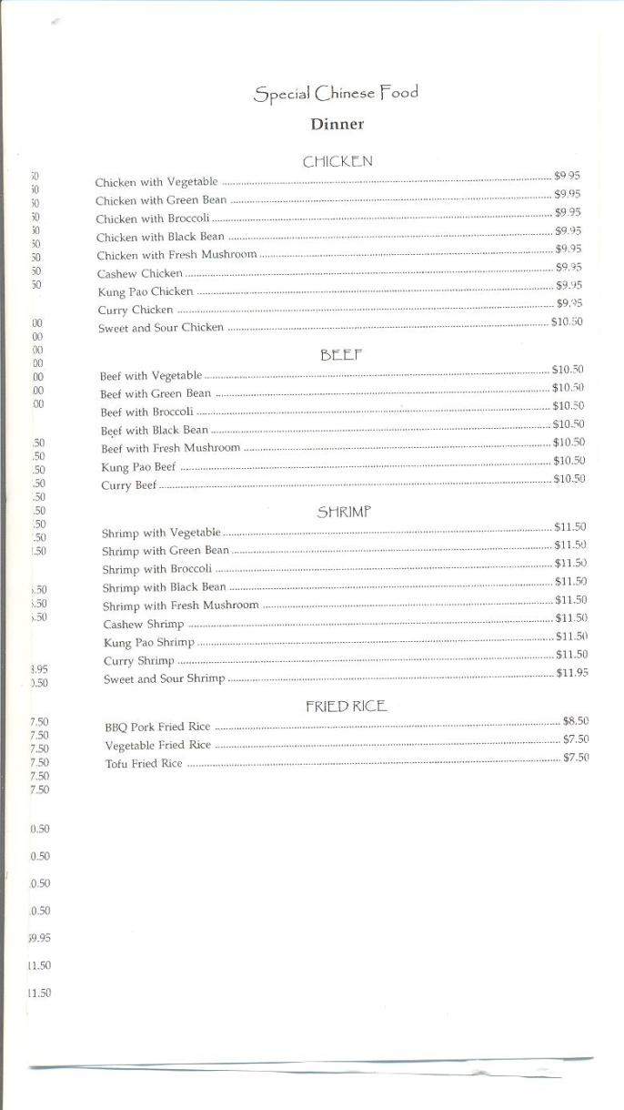 Vietnam Restaurant - Eugene, OR menu_pic