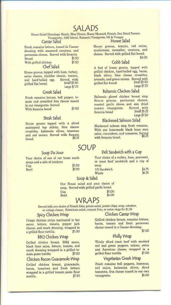Wetlands Brew Pub & Sports Bar - Eugene, OR menu_pic