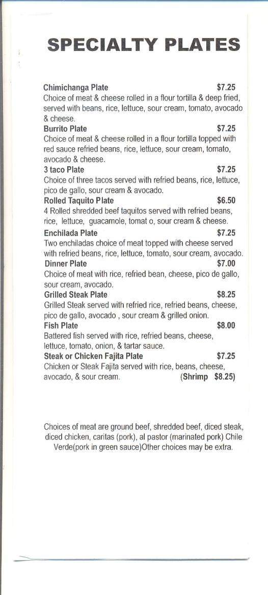 El Super Burrito - Eugene, OR menu_pic