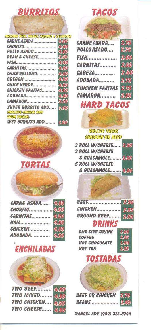 Super Taqueria - Springfield, OR menu_pic