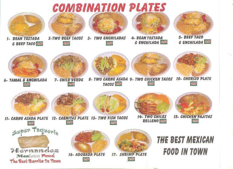 Super Taqueria - Springfield, OR menu_pic