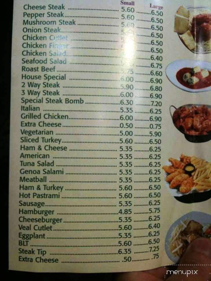 Flints Corner Pizza & Seafood - Tyngsboro, MA menu_pic