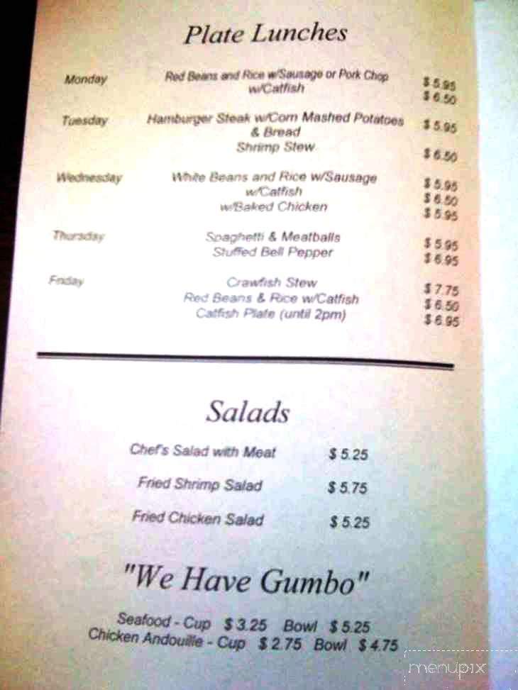 Frisco Deli - LaPlace, LA menu_pic