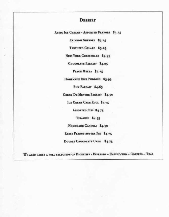 Freddie's Restaurant and Tavern - West Trenton, NJ menu_pic