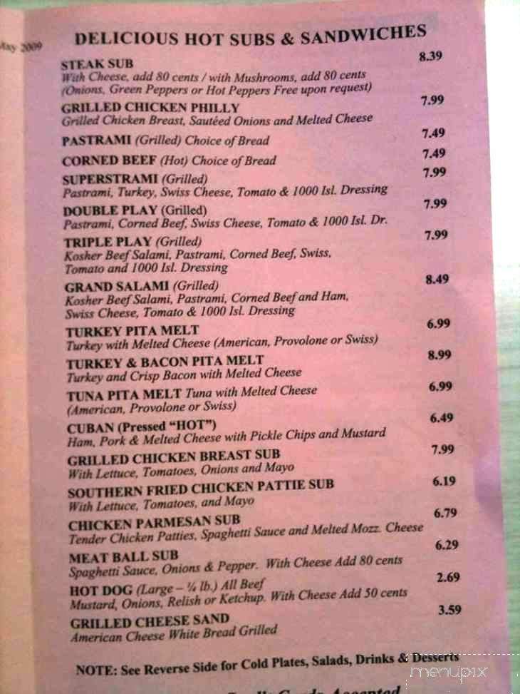 Football Sandwich Shop - Miami, FL menu_pic