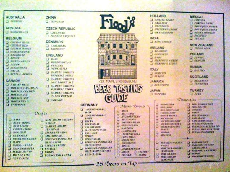 Flood's - Stroudsburg, PA menu_pic