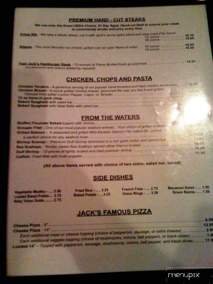 Fast Jack's - Tullahoma, TN menu_pic