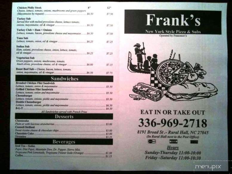 /3307267/Franks-Restaurant-Rural-Hall-NC - Rural Hall, NC
