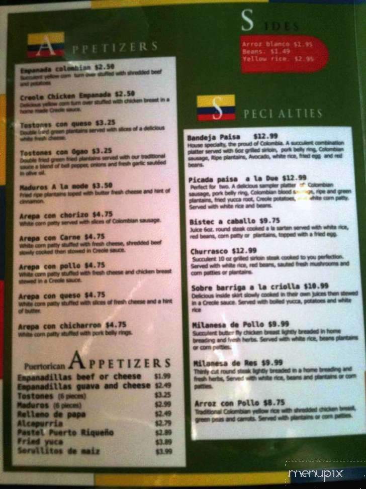 Fonda Latina Restaurant - San Antonio, TX menu_pic