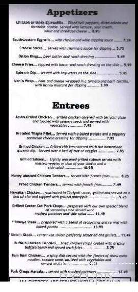 Fonseca Factory - Arab, AL menu_pic