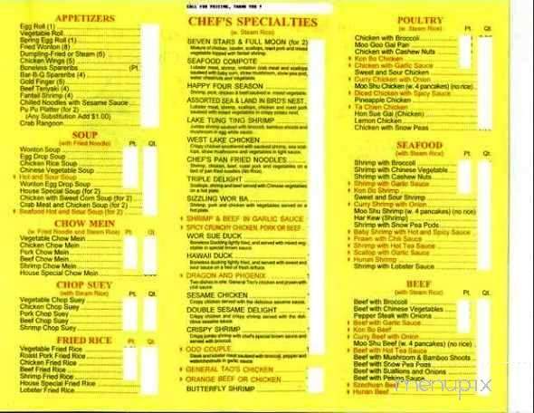 Golden Pagoda - Bristol, CT menu_pic