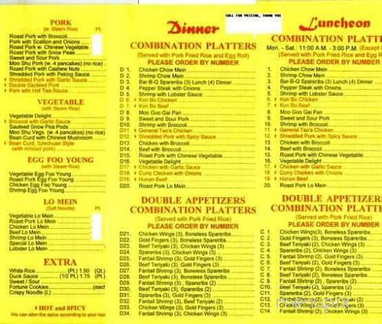 Golden Pagoda - Bristol, CT menu_pic