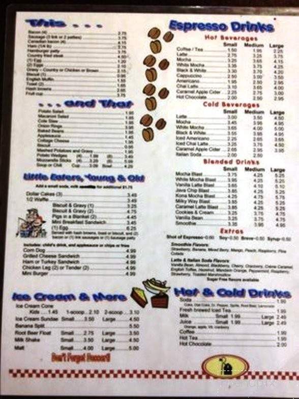 Gary's Country Deli - Galt, CA menu_pic