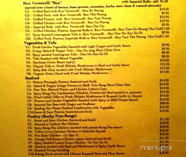Goji Kitchen - Santa Rosa, CA menu_pic