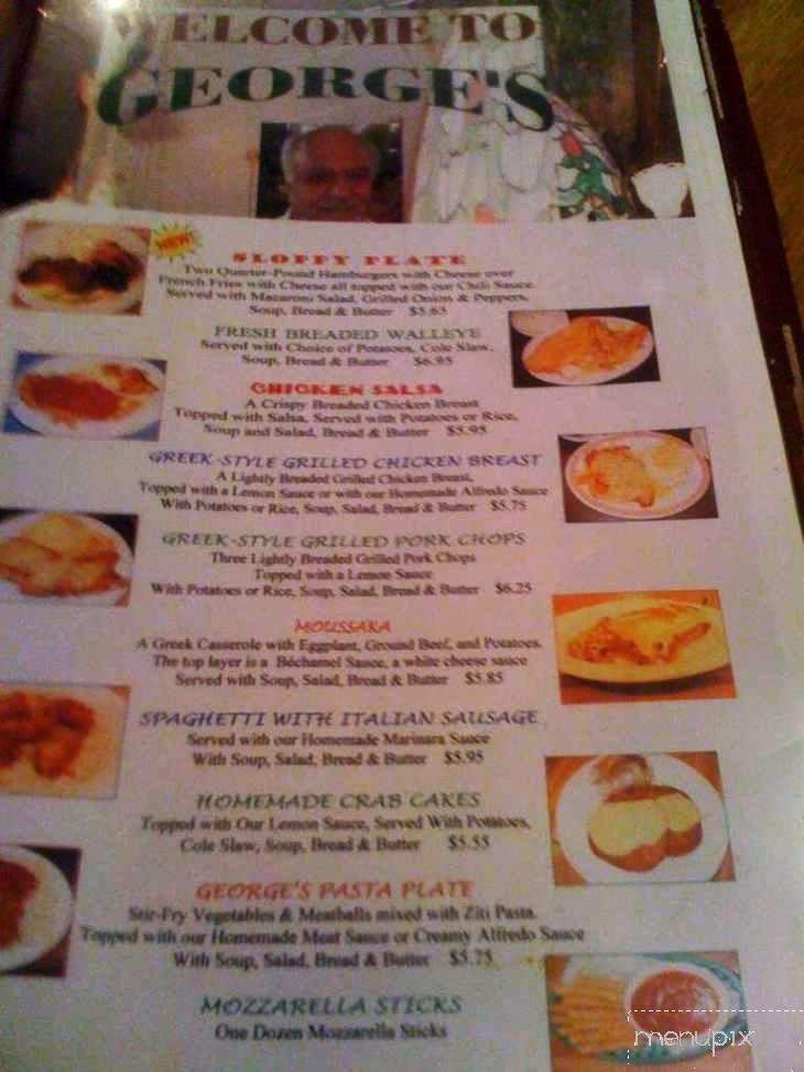 George's Kitchen - Cleveland, OH menu_pic