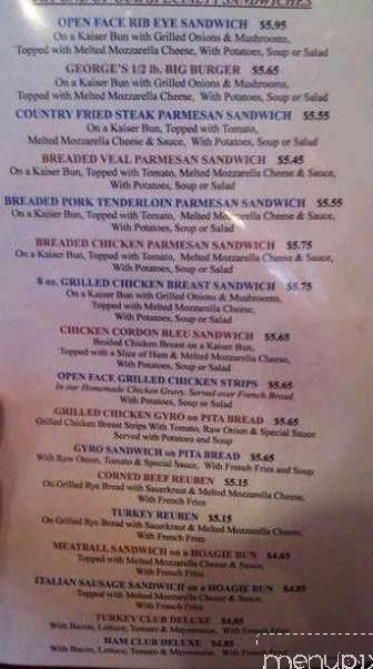 George's Kitchen - Cleveland, OH menu_pic