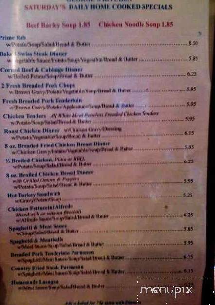 George's Kitchen - Cleveland, OH menu_pic