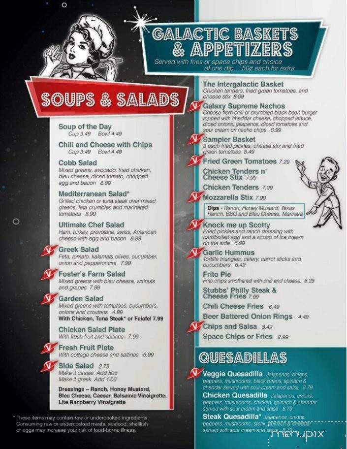 Galaxy Diner - Richmond, VA menu_pic