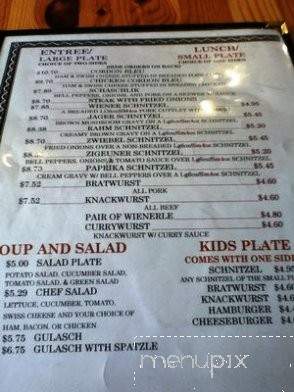 German Imbiss - Copperas Cove, TX menu_pic