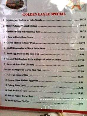Golden Eagle Chinese Restaurant - Honolulu, HI menu_pic