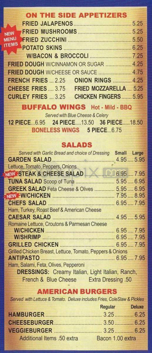 A-1 Pizza - Hartford, CT menu_pic