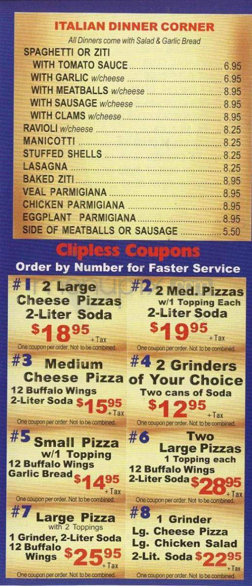 A-1 Pizza - Hartford, CT menu_pic
