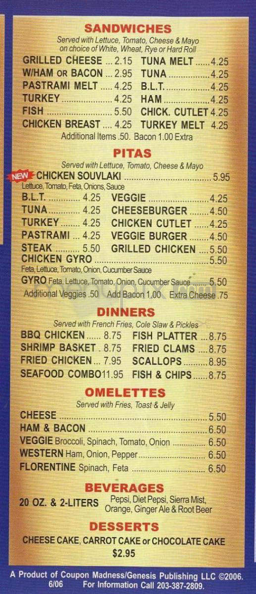A-1 Pizza - Hartford, CT menu_pic