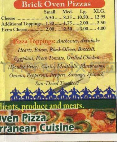 Aladdin - Hartford, CT menu_pic