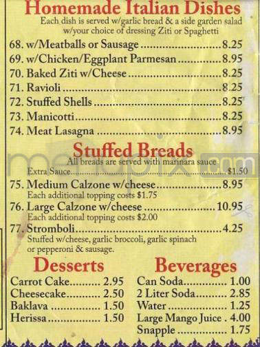 Aladdin - Hartford, CT menu_pic