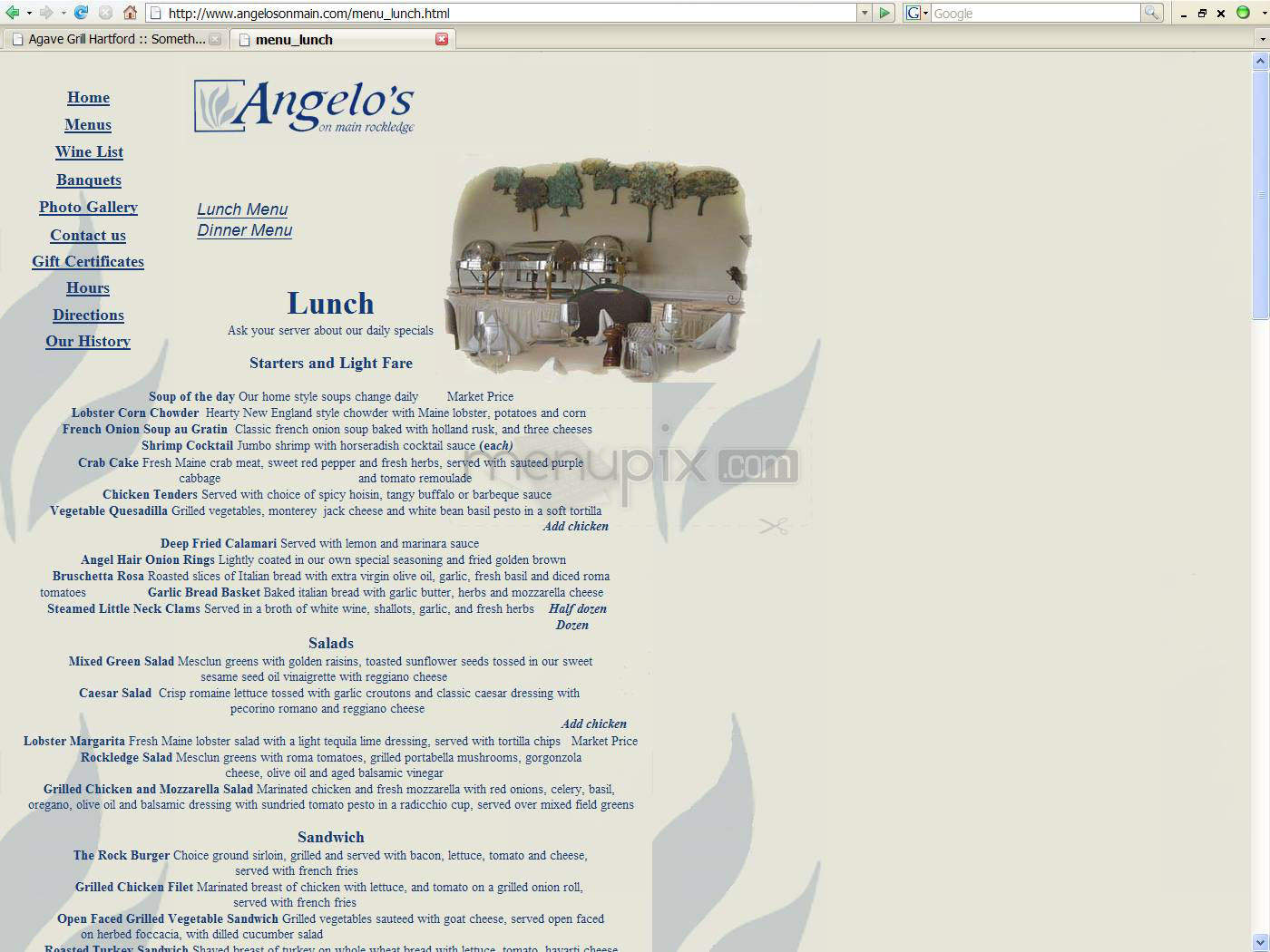 Angelo's On Main - West Hartford, CT menu_pic