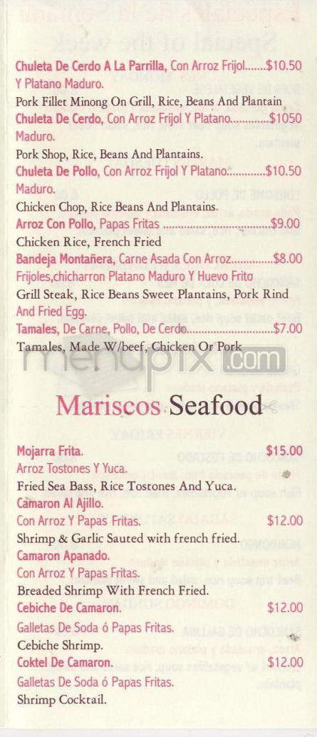 Antojitos Colombianos 2 - Hartford, CT menu_pic